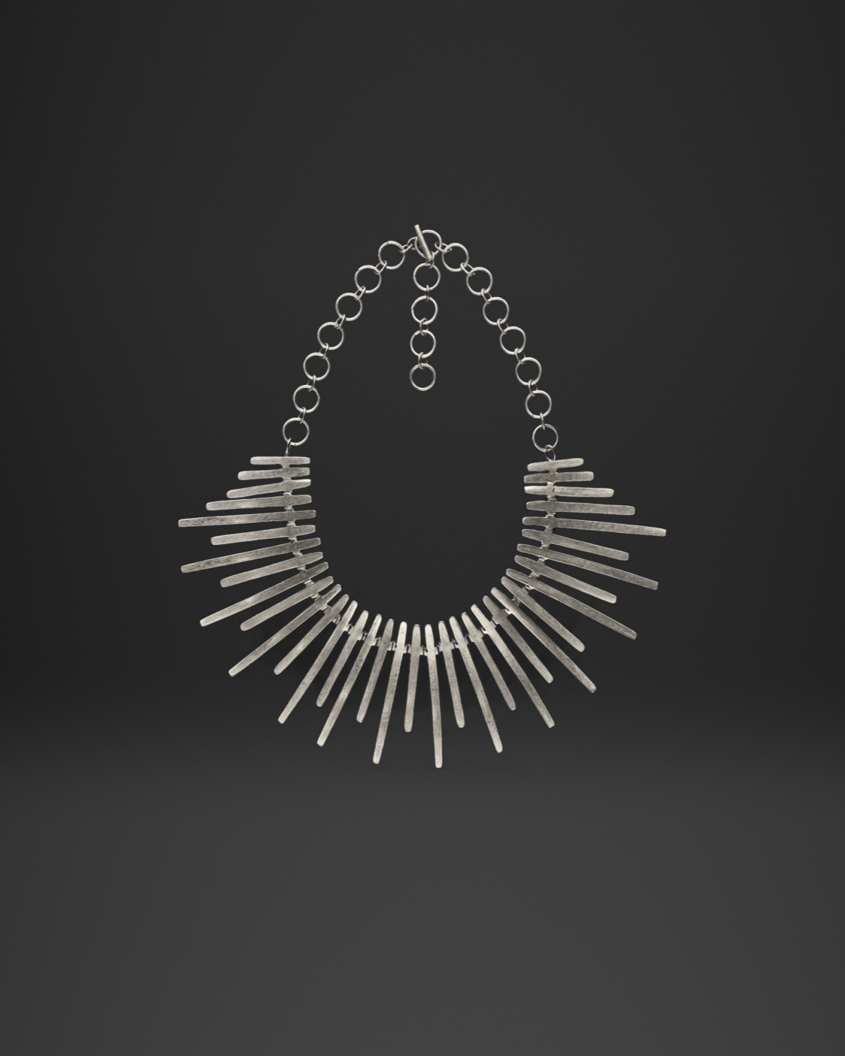 Sunburst Bar Bib Necklace