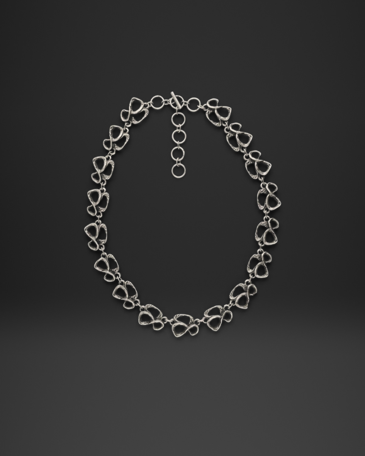 Organic Triangle Link Necklace