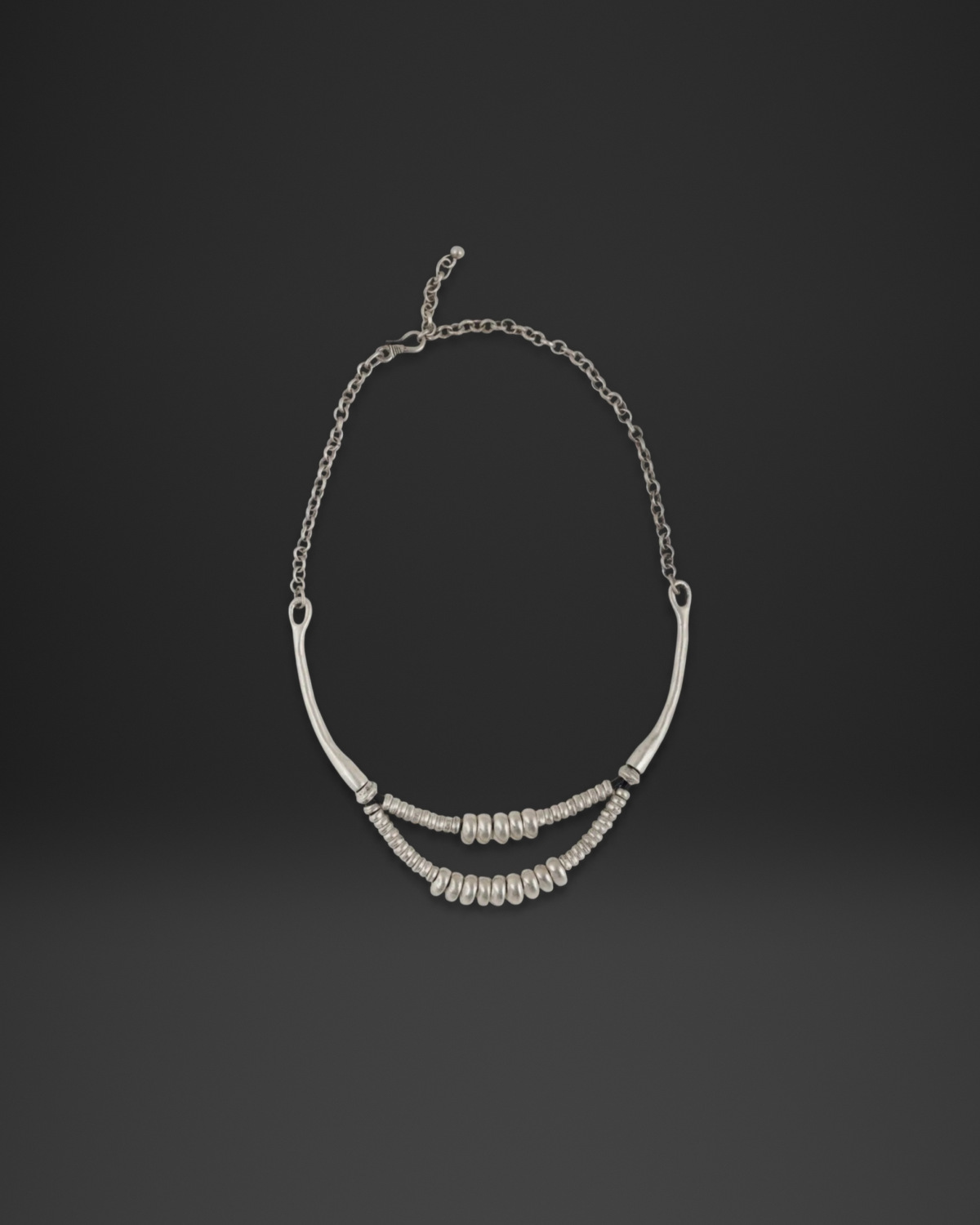 Collar Bar Rondelle Necklace