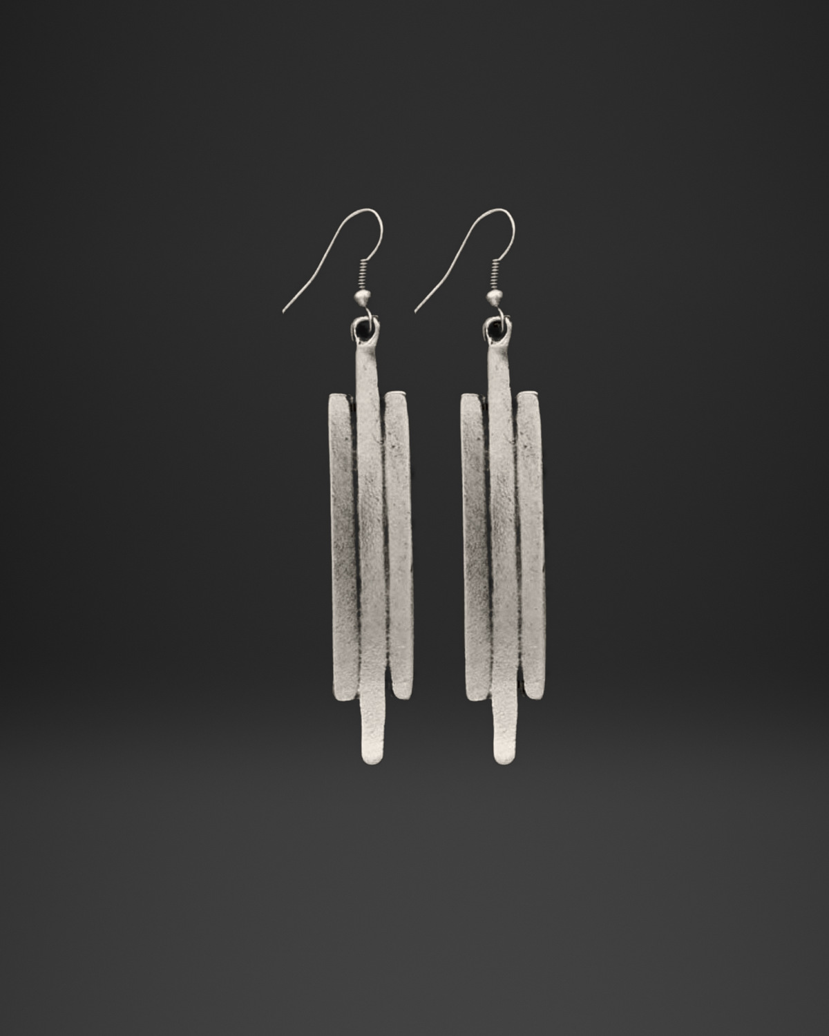 Triple Bar Drop Earrings