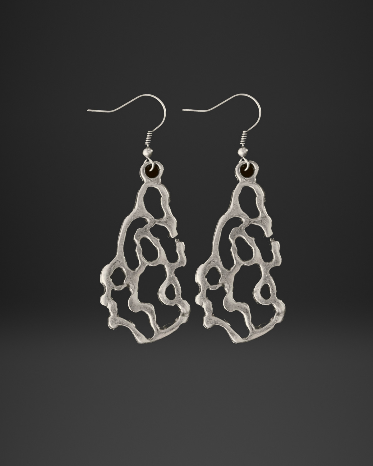 Molten Openwork Drop Earrings