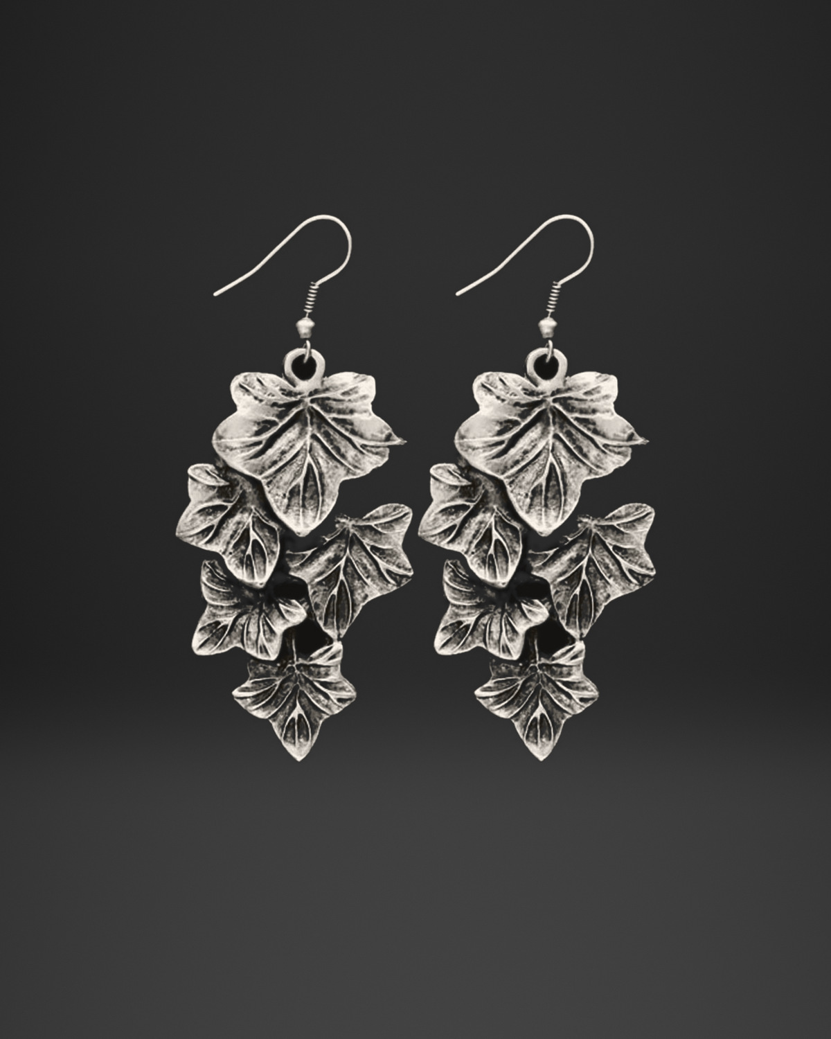 Ivy Leaf Cluster Earrings