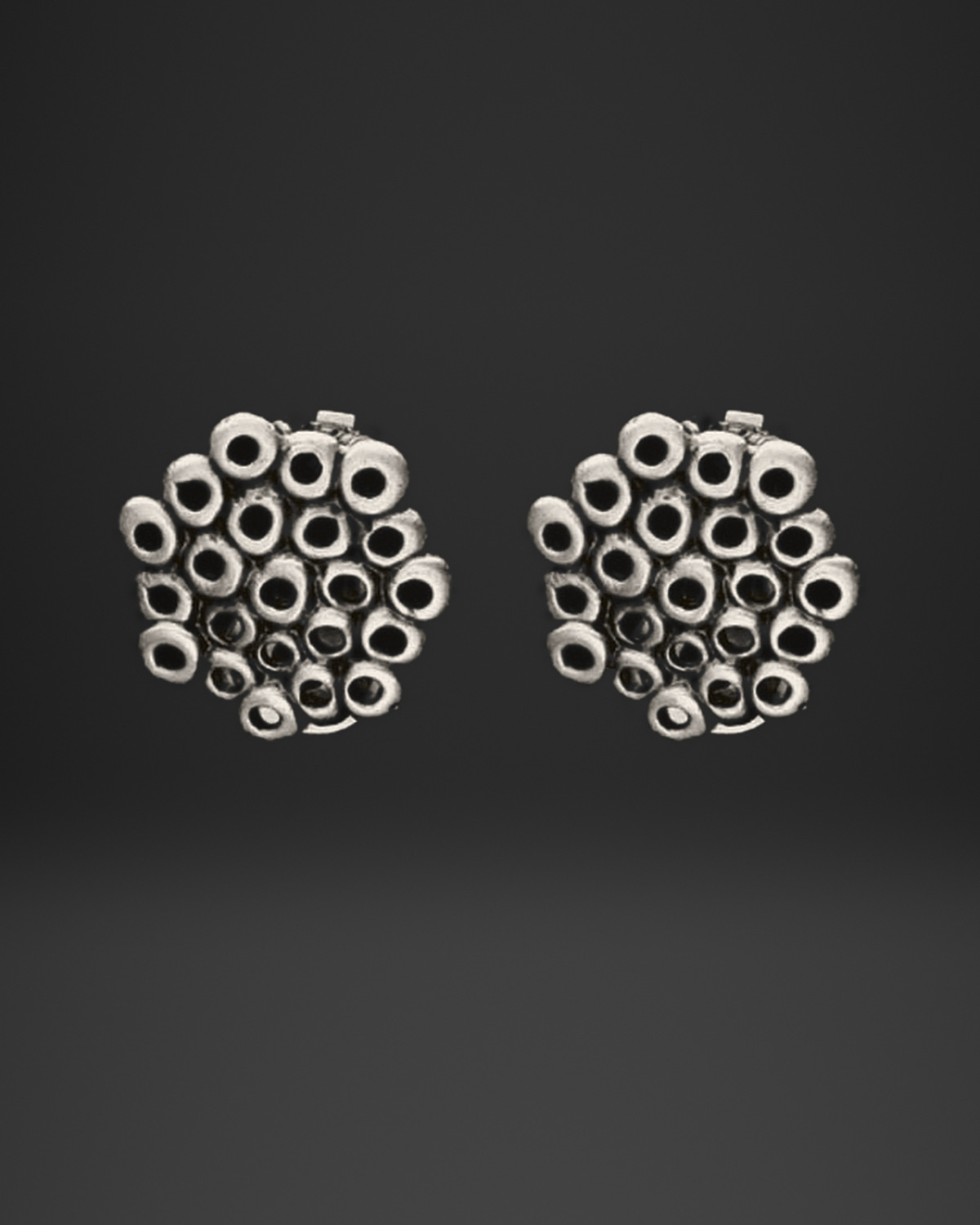 Bubble Cup Cluster Stud Earrings
