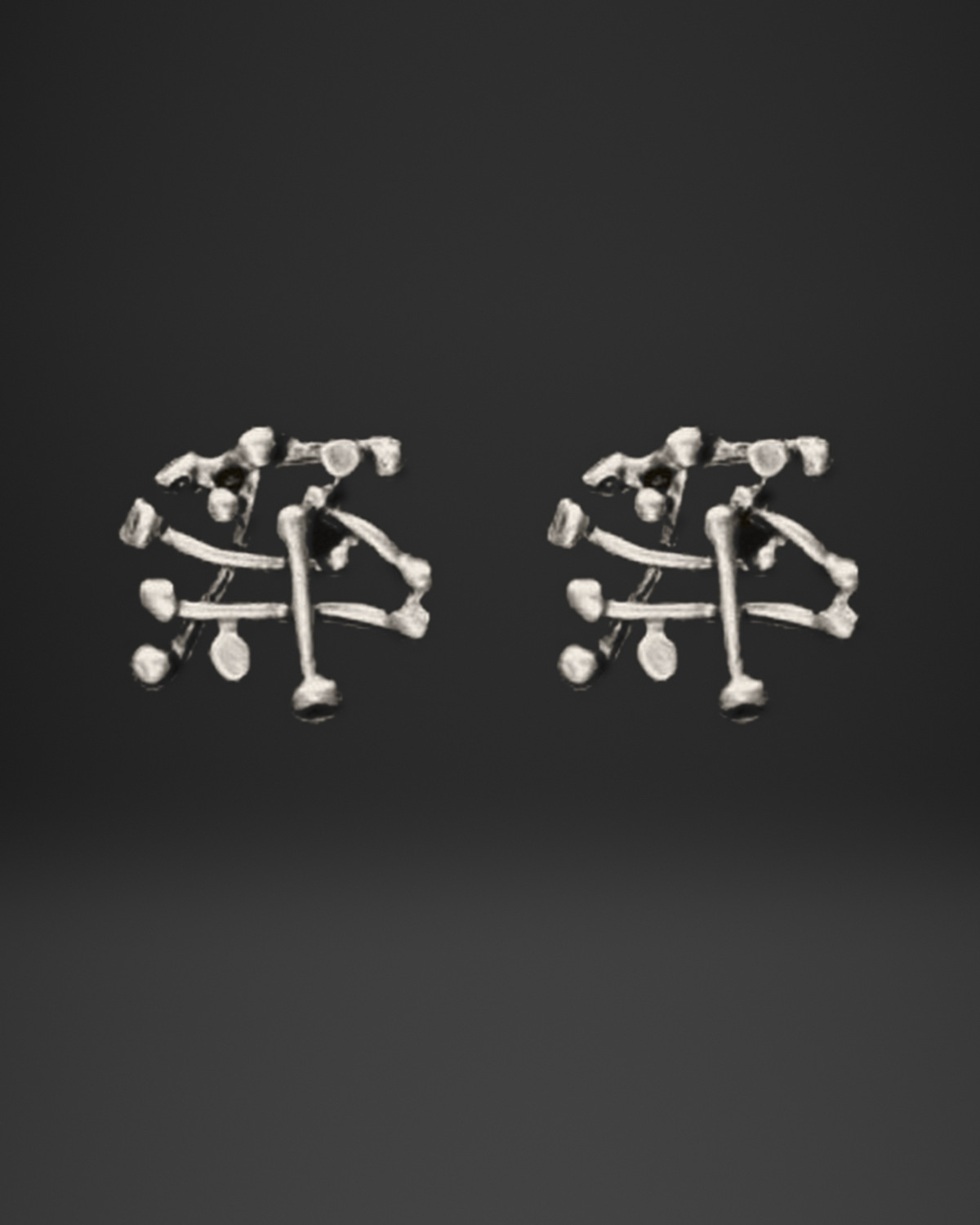 Branch Twig Cluster Stud Earrings