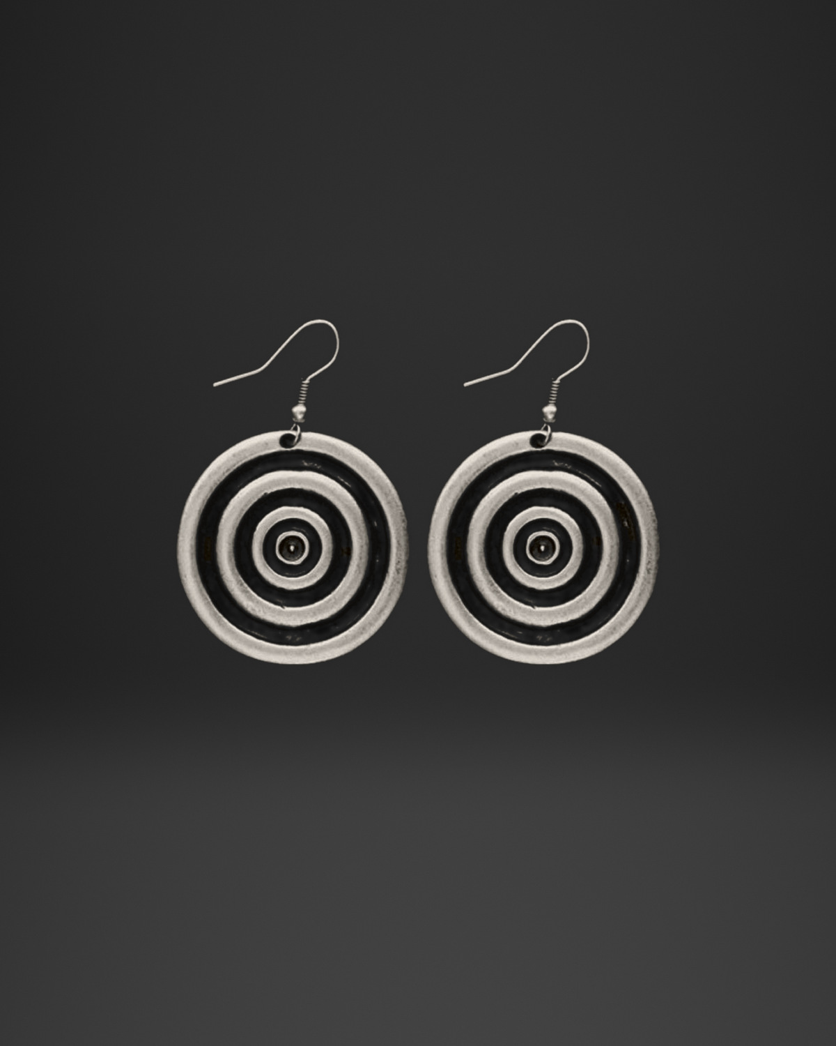 Concentric Ring Target Earrings