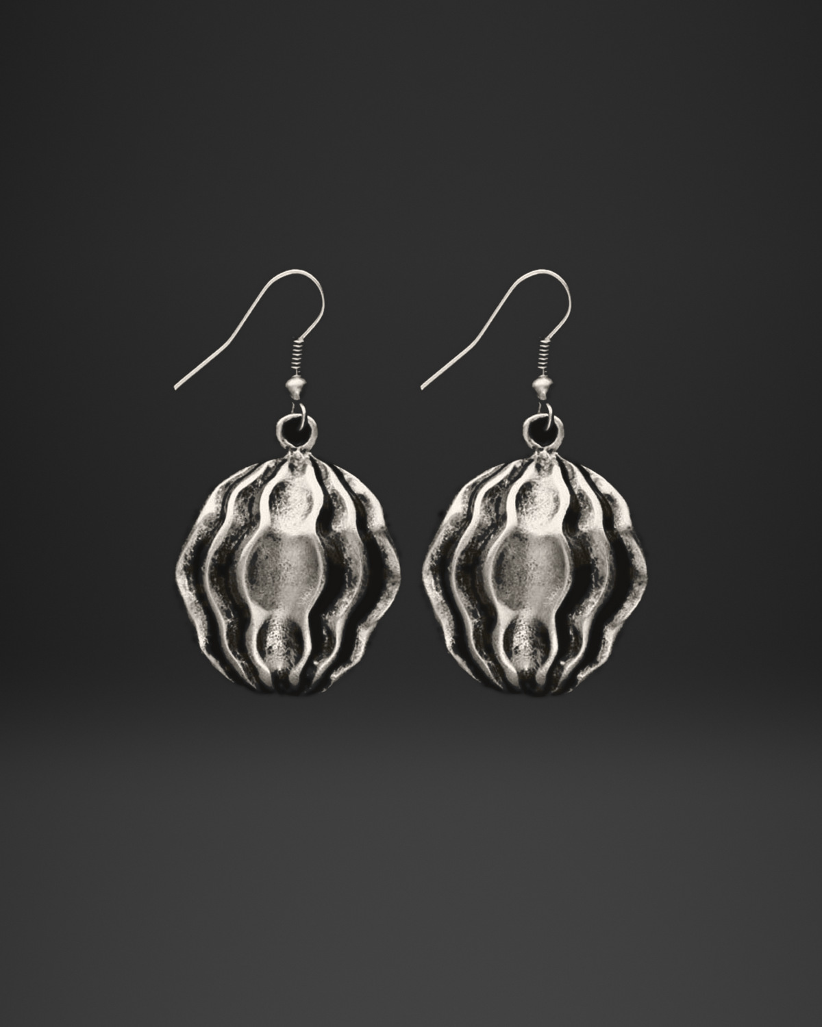 Wavy Seed Pod Earrings