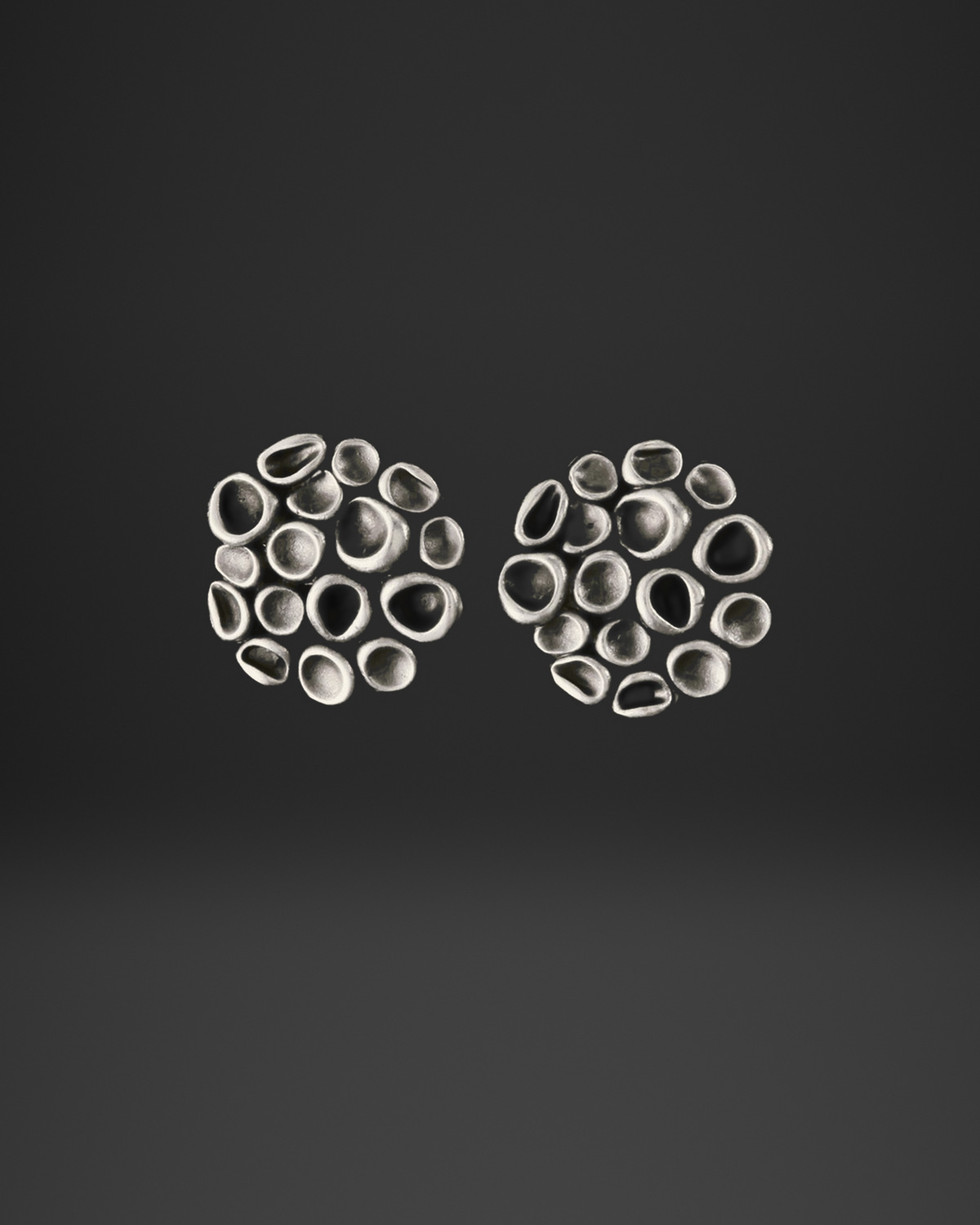Bubble Cup Cluster Clip-On Earrings