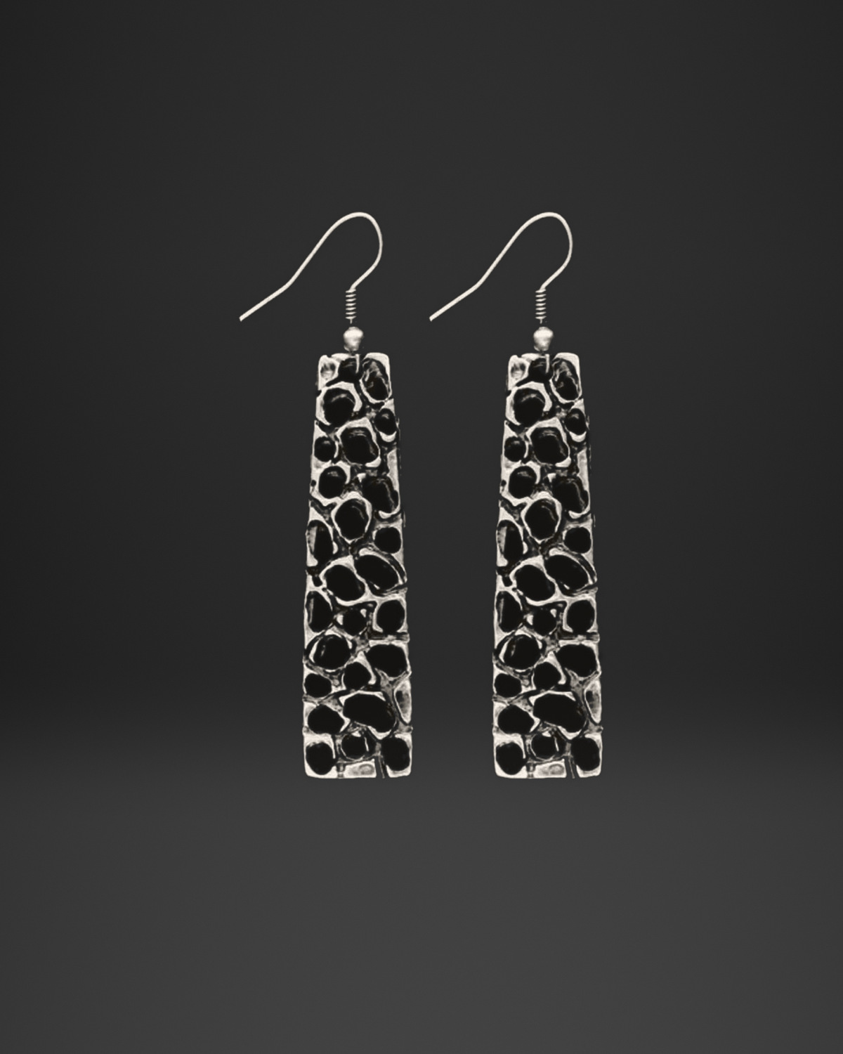 Pebble Mosaic Bar Earrings