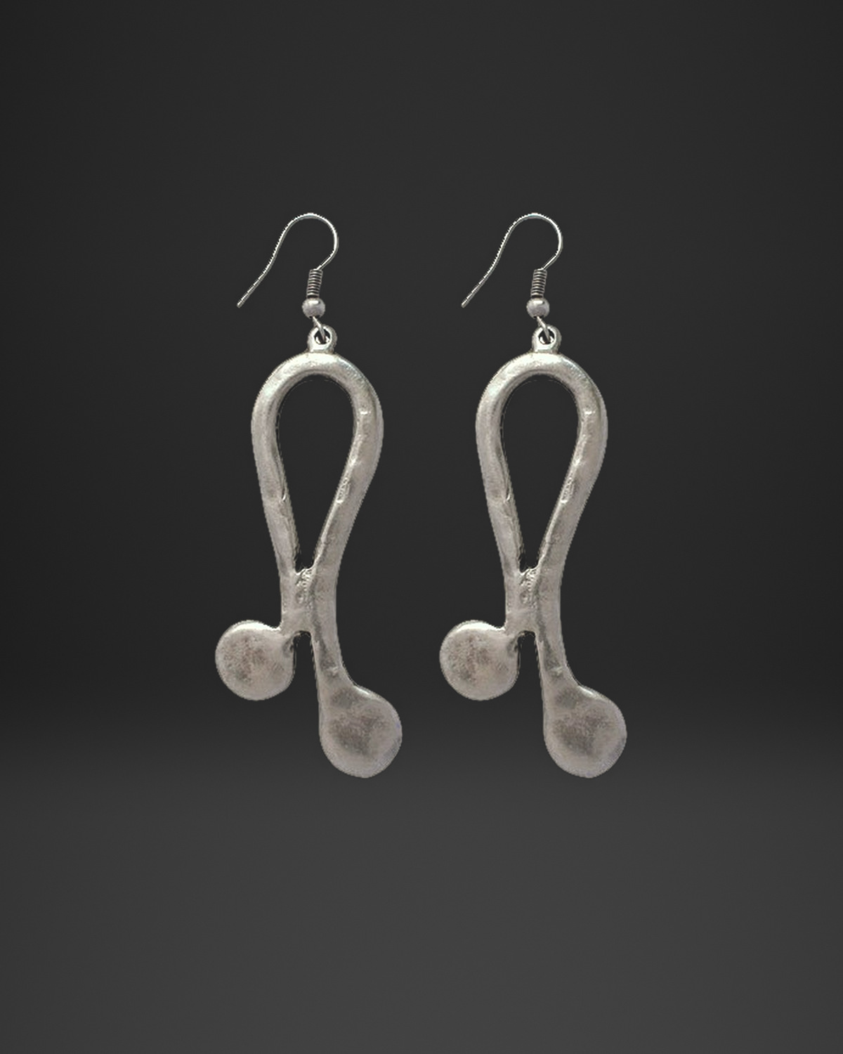Ribbon Loop Ball Earrings