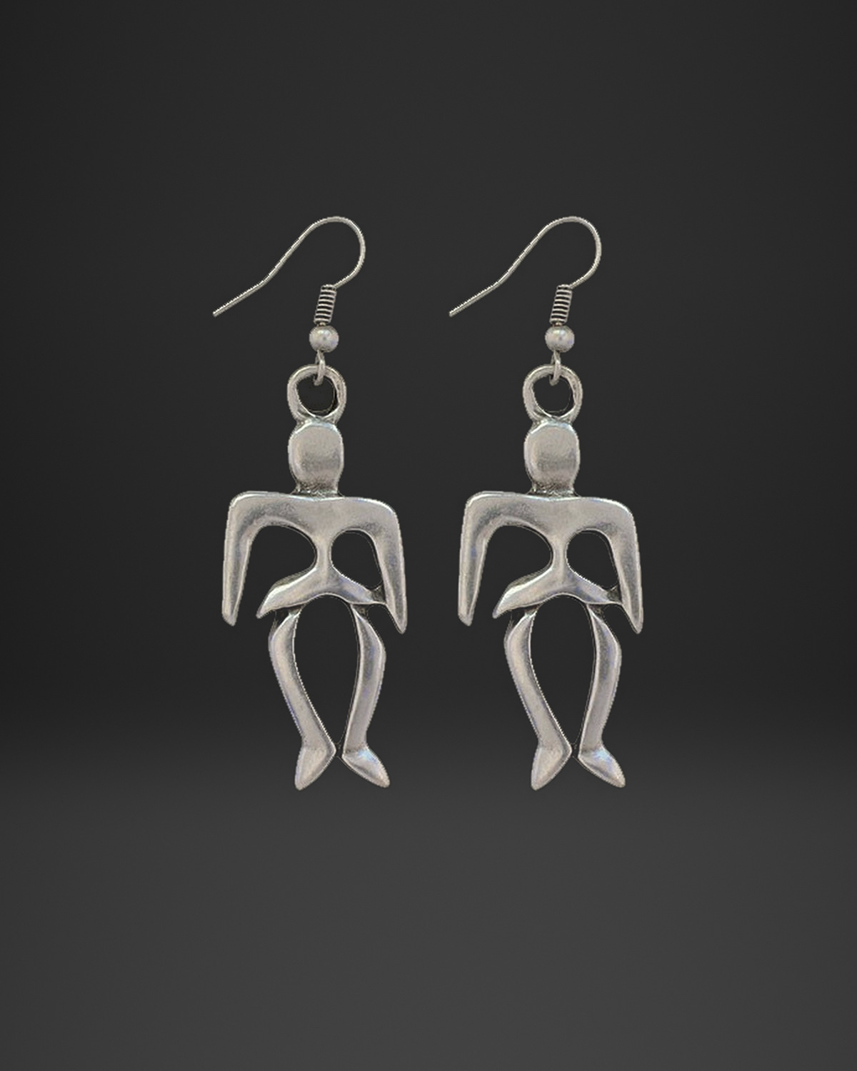 Tribal Dancer Figure Earrings