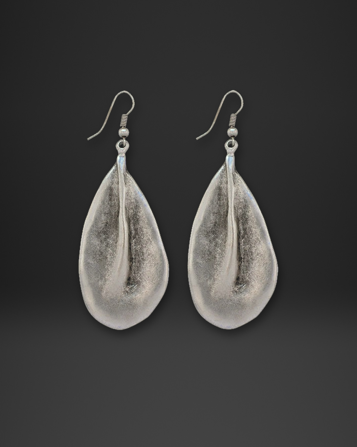 Folded Calla Petal Earrings