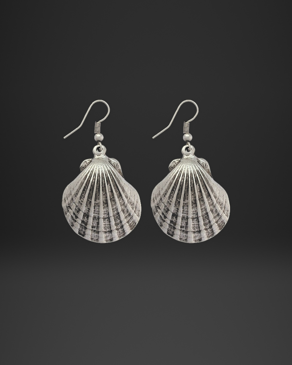 Scallop Seashell Earrings