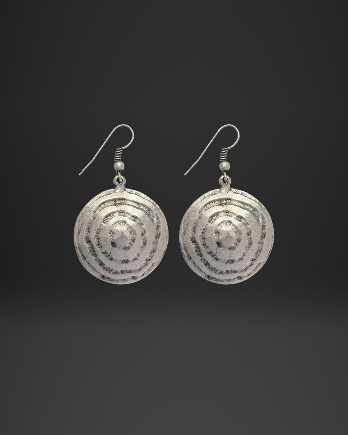 Ripple Shell Dome Earrings