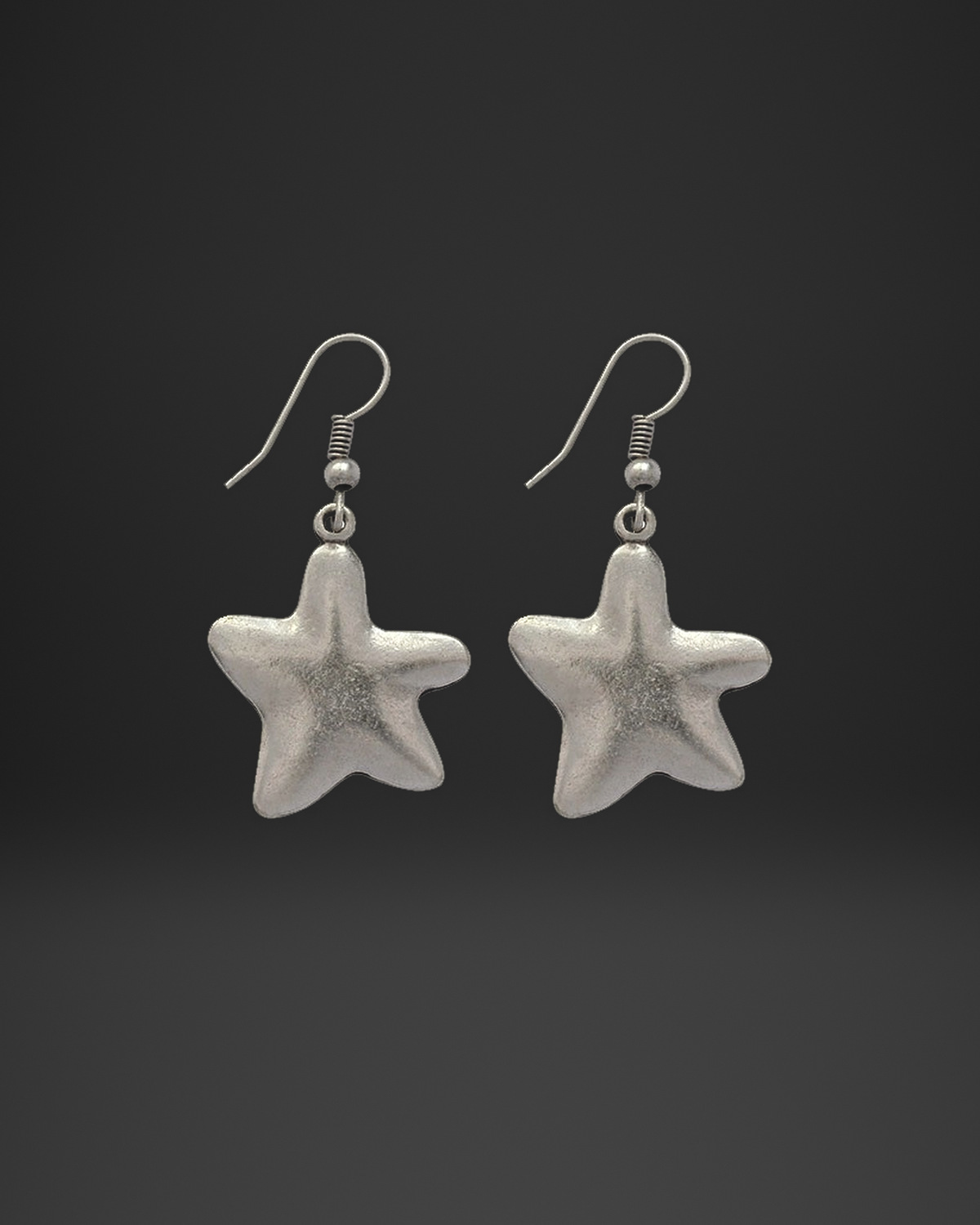 Puffy Starfish Earrings
