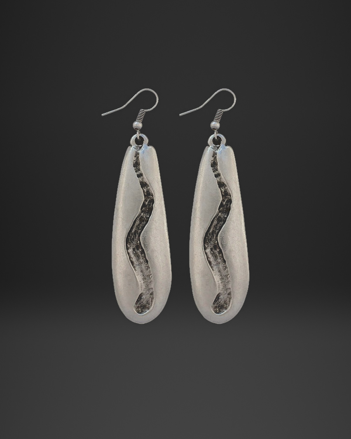 Lava Line Paddle Earrings