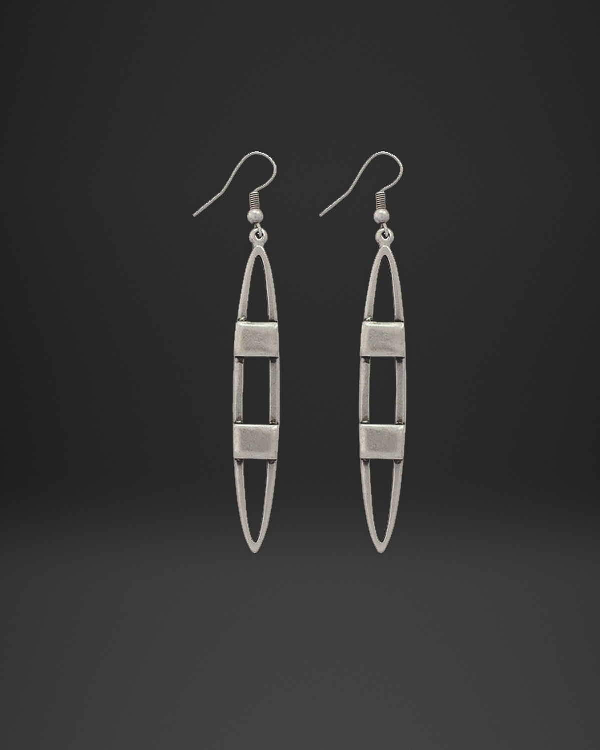 Long Ladder Marquise Earrings