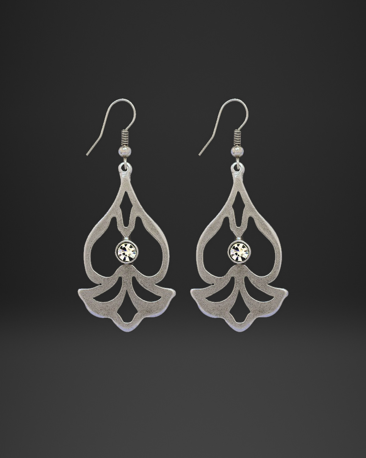 Arabesque Crystal Drop Earrings