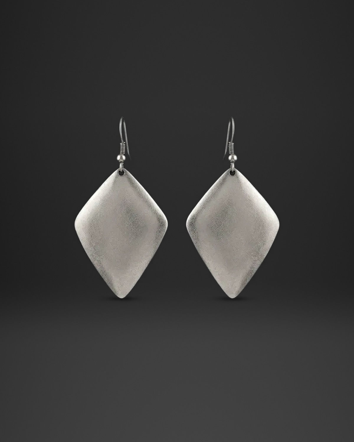 Smooth Diamond Plate Earrings