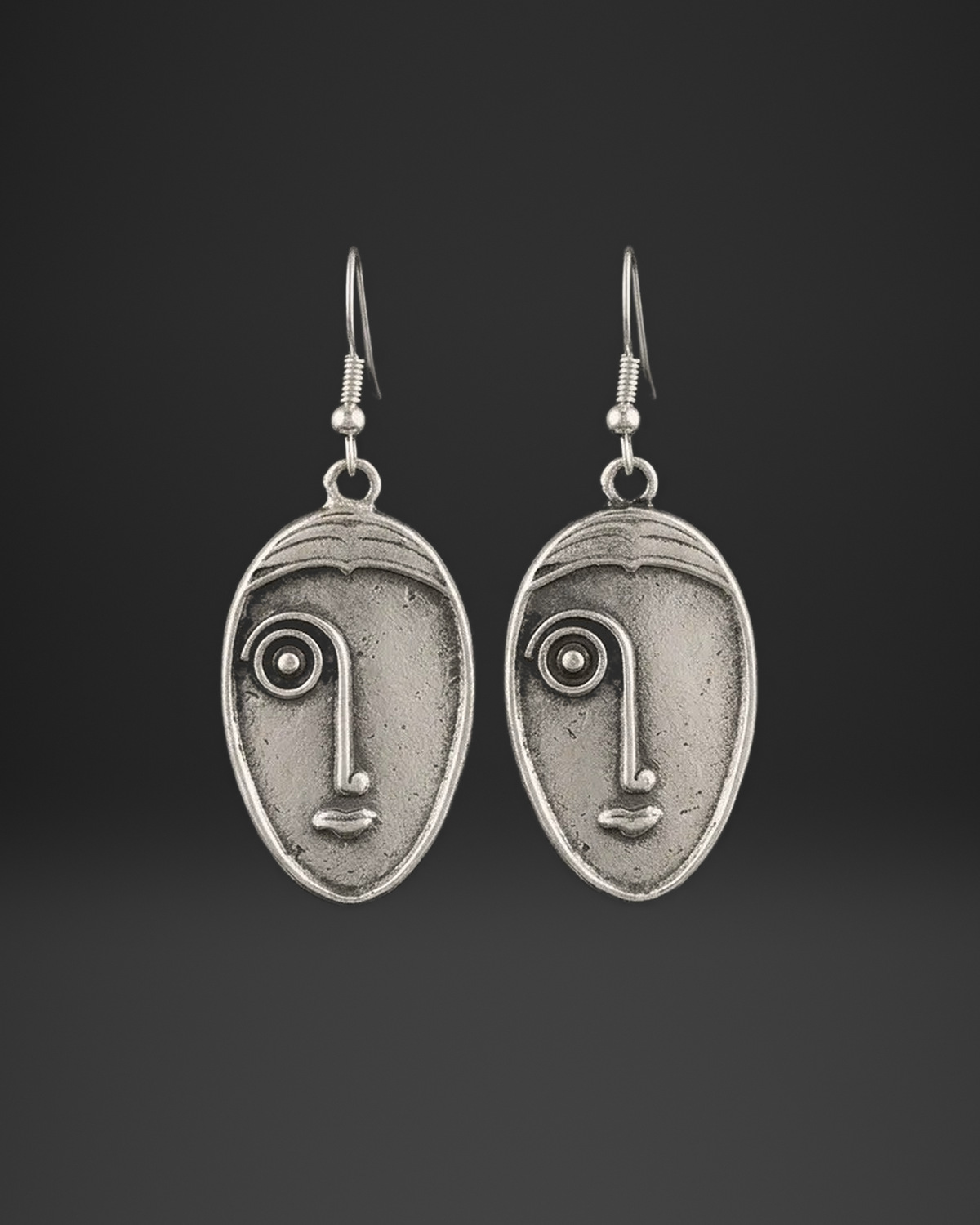 Abstract Face Mask Earrings