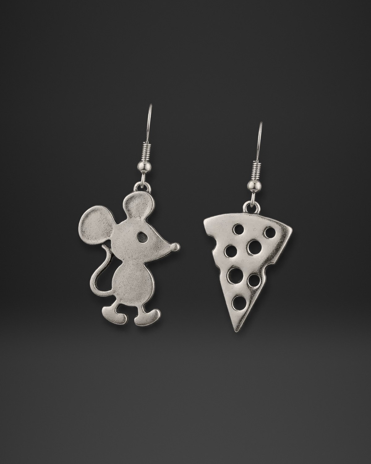 Mouse and Cheese Earrings