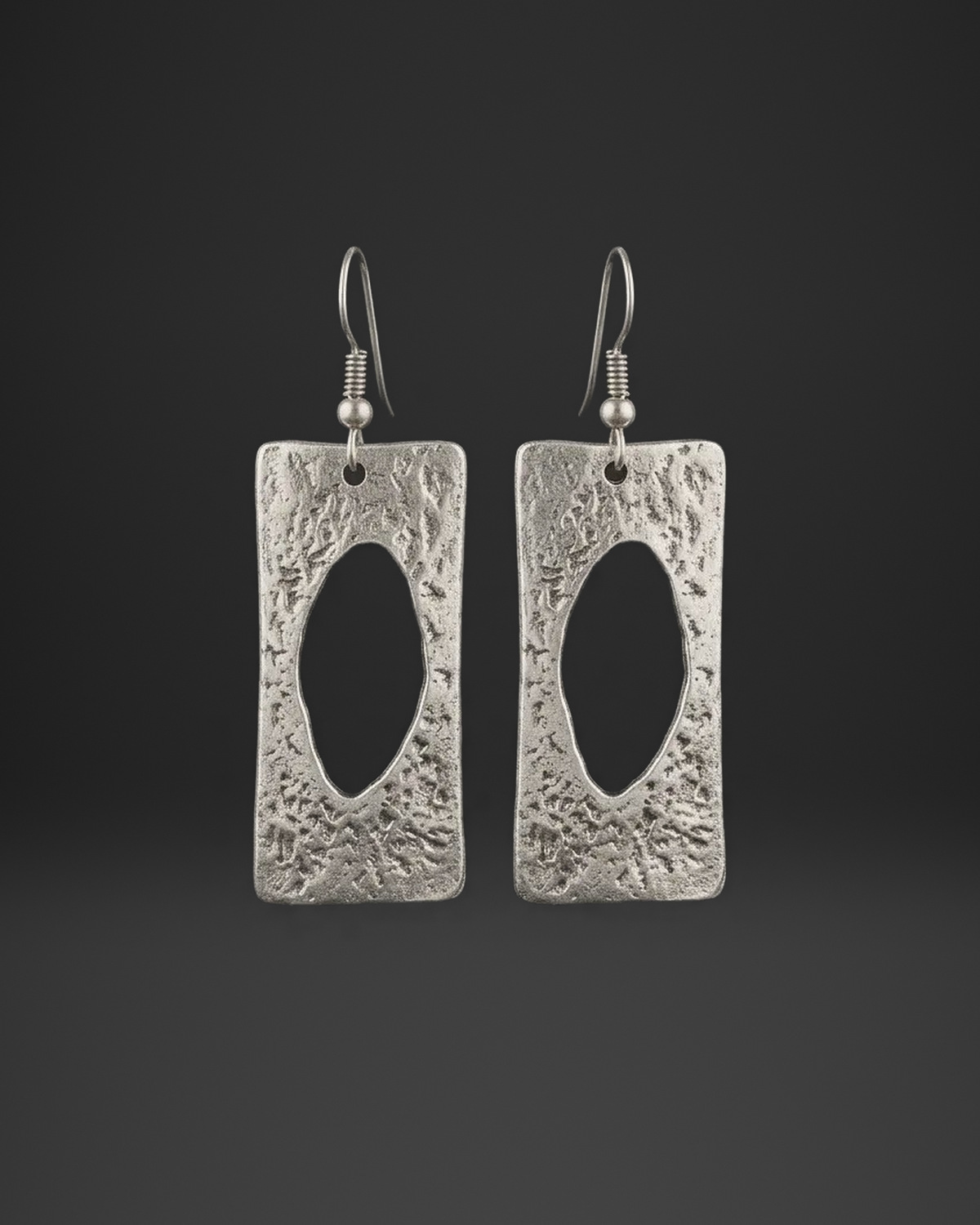 Rustic Rectangle Window Earrings