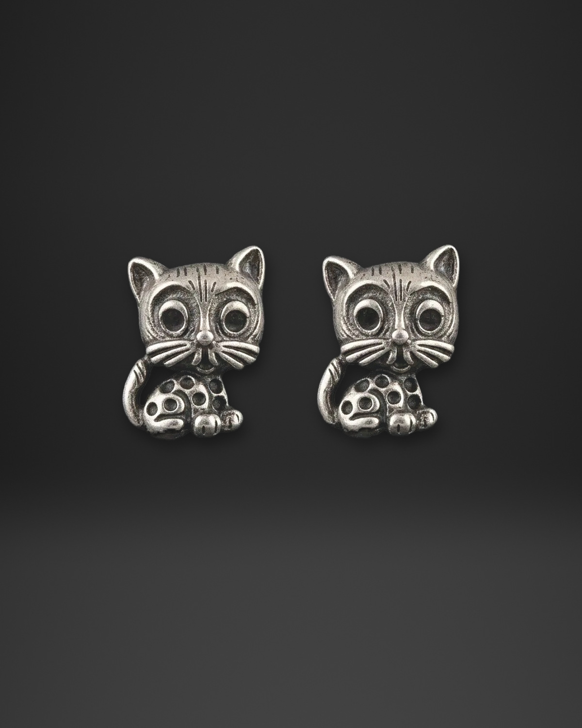 Spotted Kitten Earrings