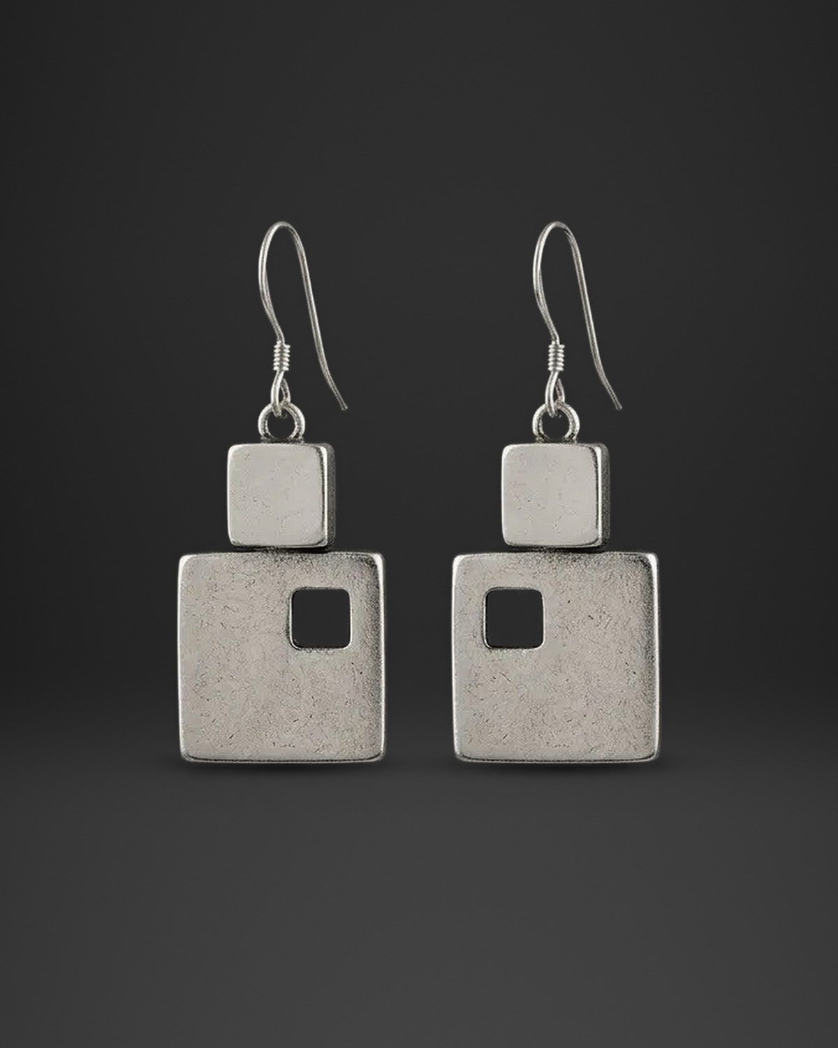 Square Window Block Earrings