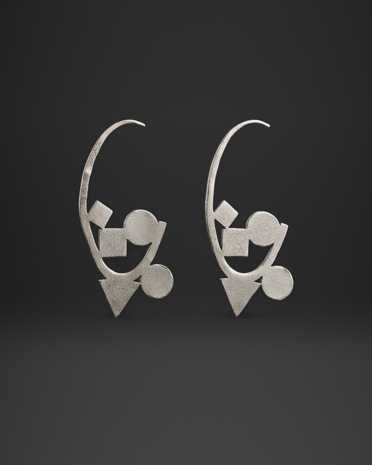 Geometric Shapes Arc Earrings