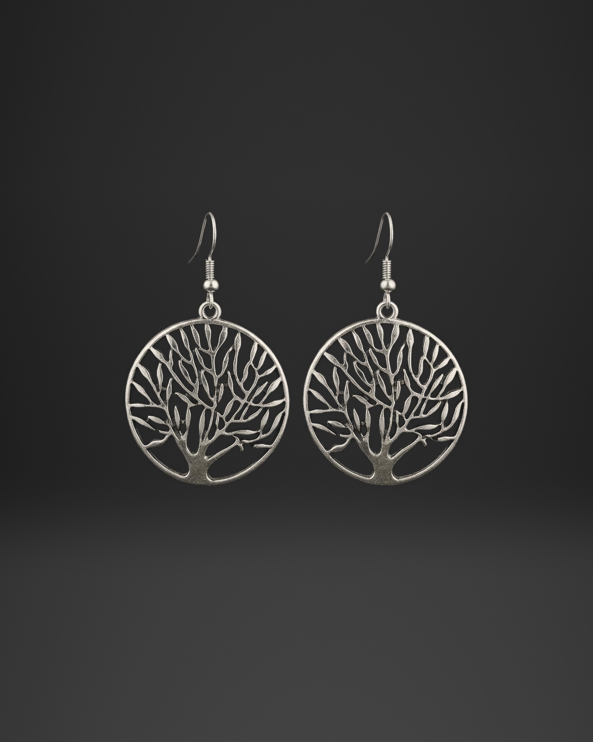 Openwork Tree of Life Earrings