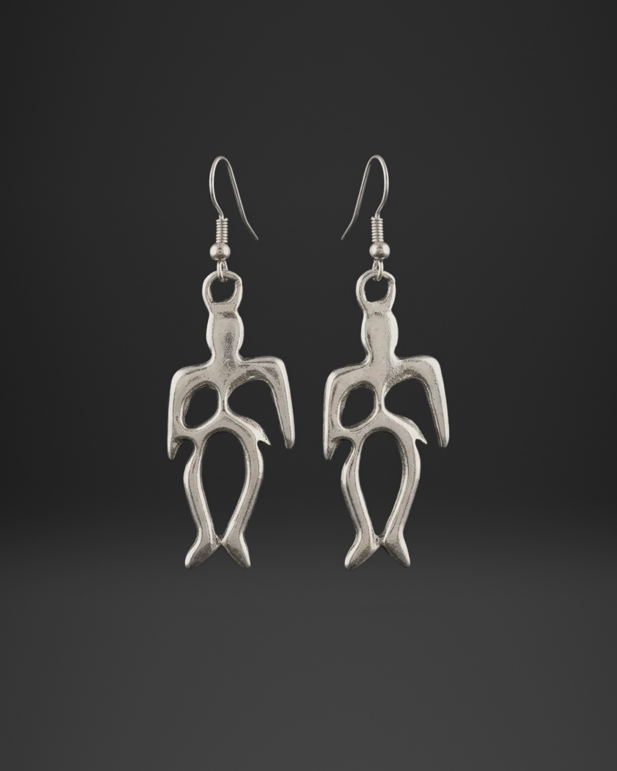 Tribal Bird Figure Earrings