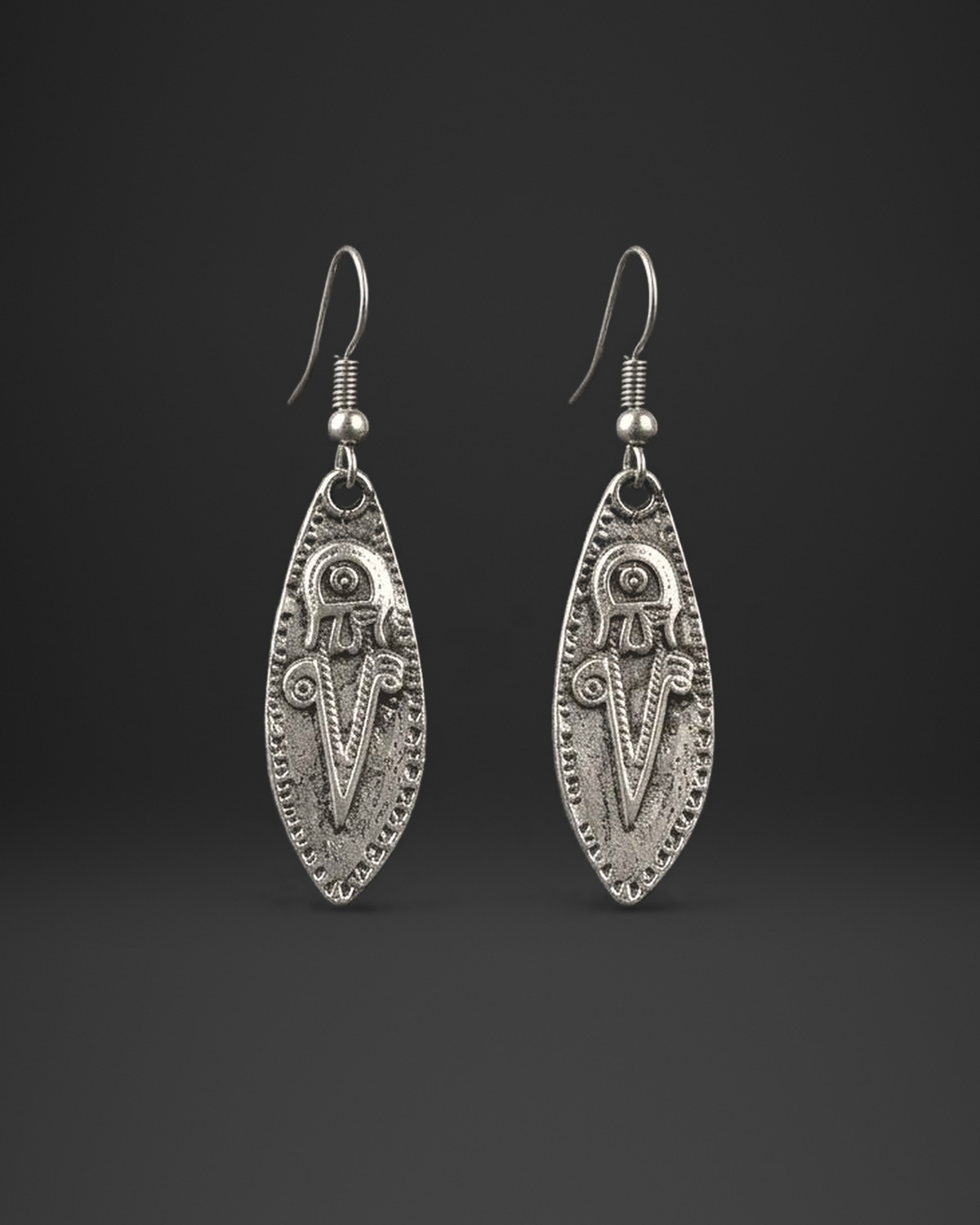 Petroglyph Marquise Earrings