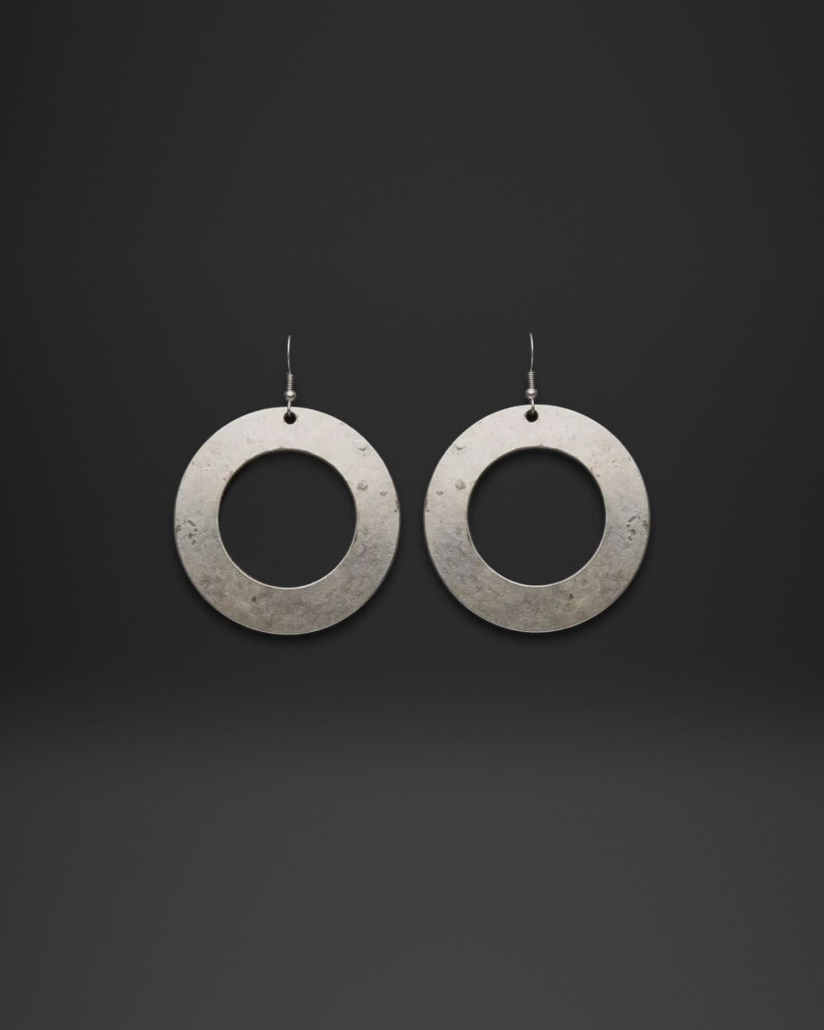 Smooth Donut Disc Earrings