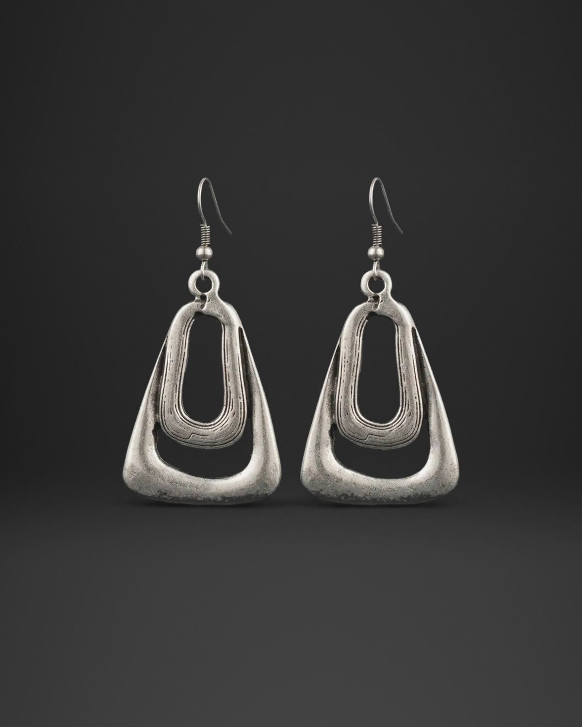 Double Trapeze Loop Earrings