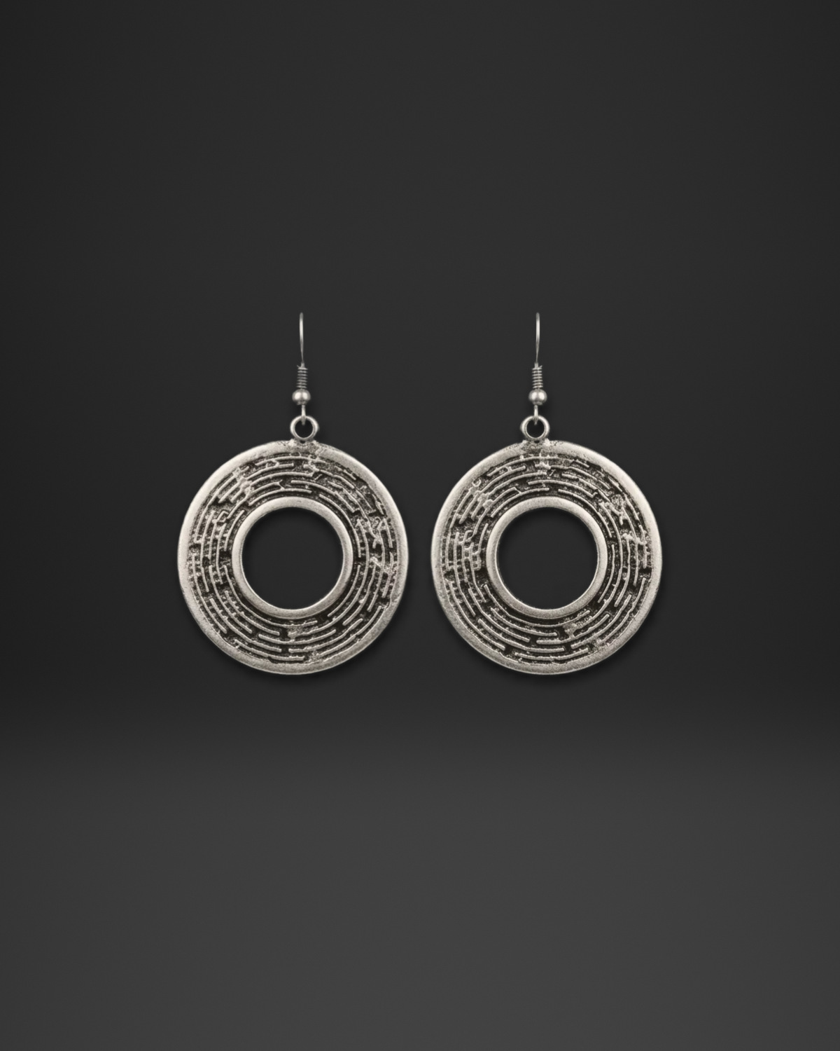 Labyrinth Donut Earrings