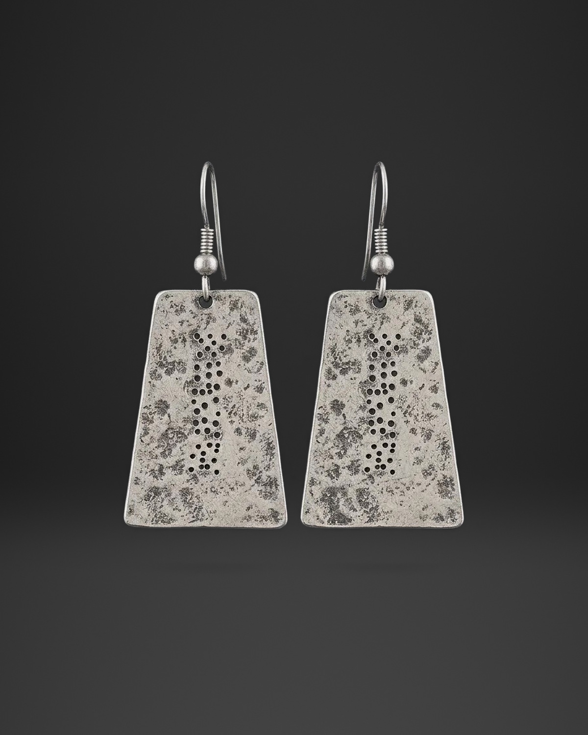 Dotted Line Trapeze Earrings