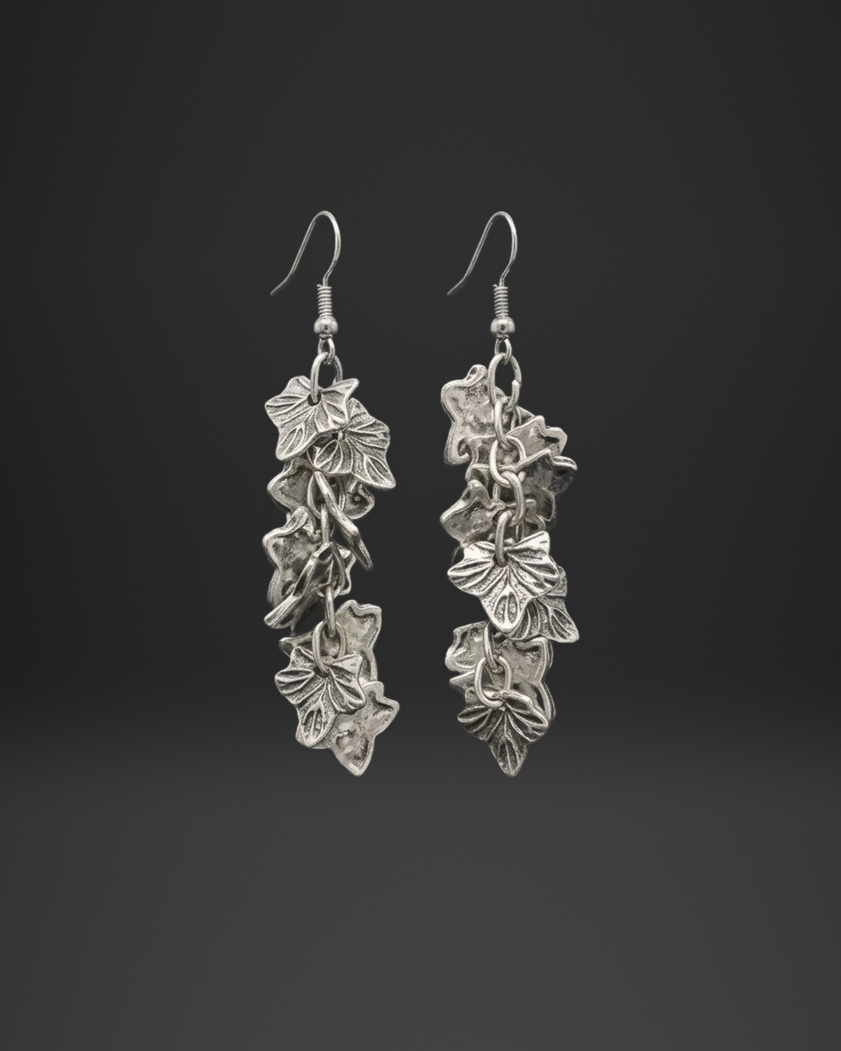 Ivy Leaf Chain Earrings