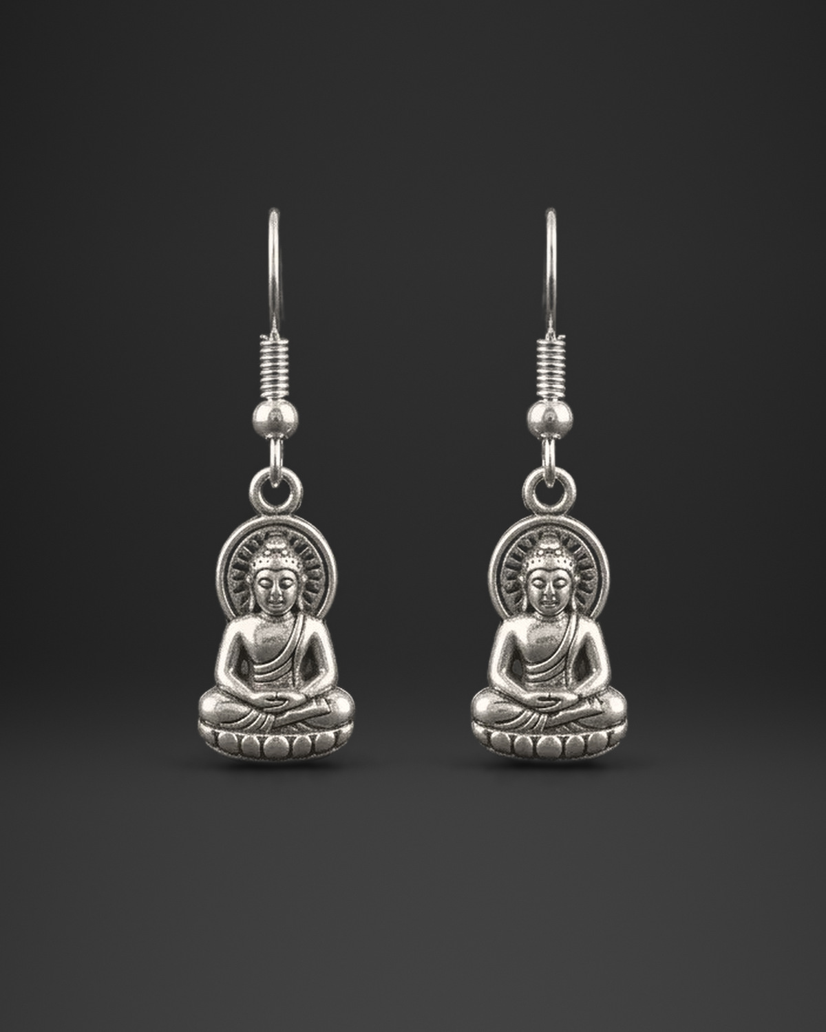 Lotus Buddha Earrings