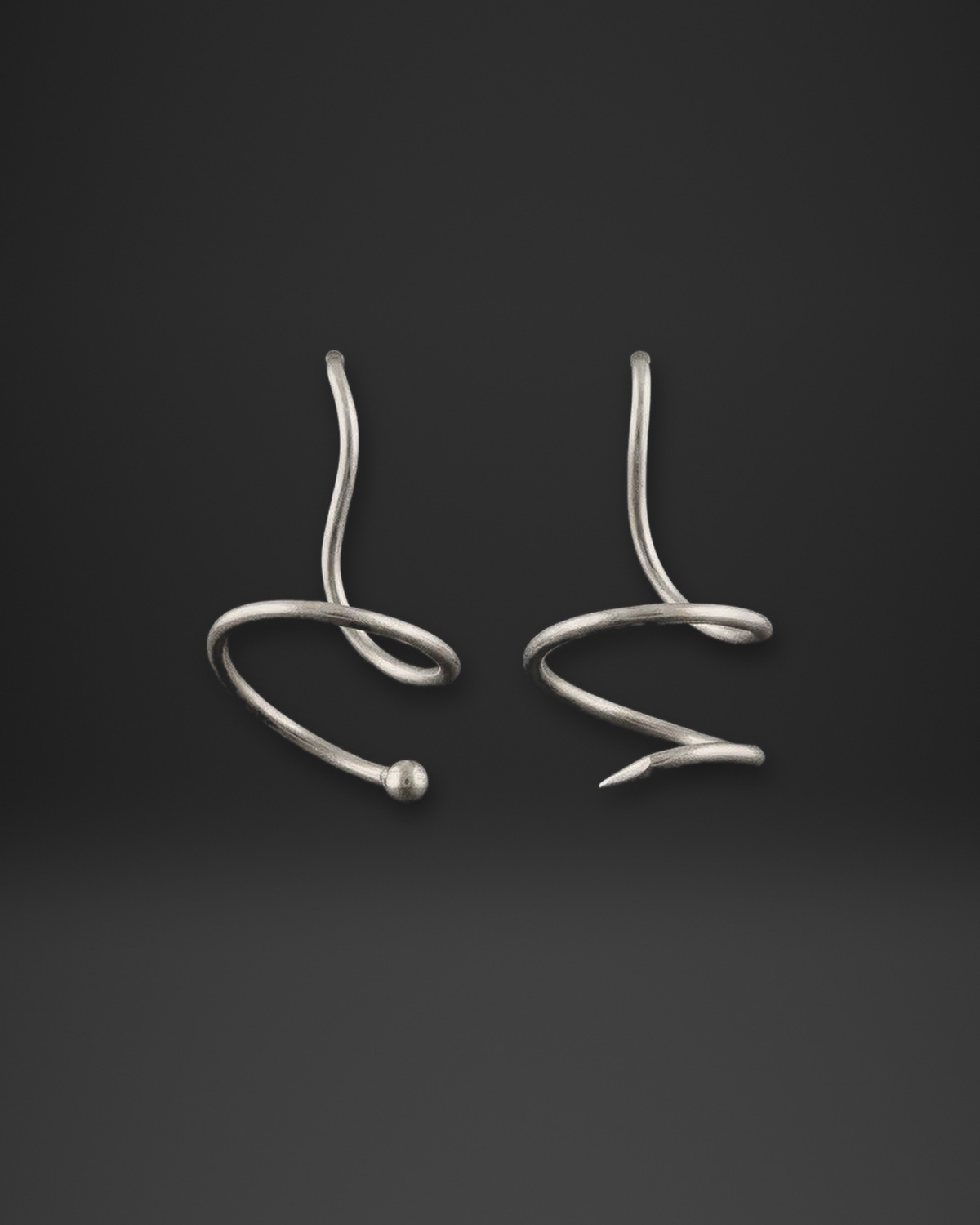 Spiral Twist Wire Earrings