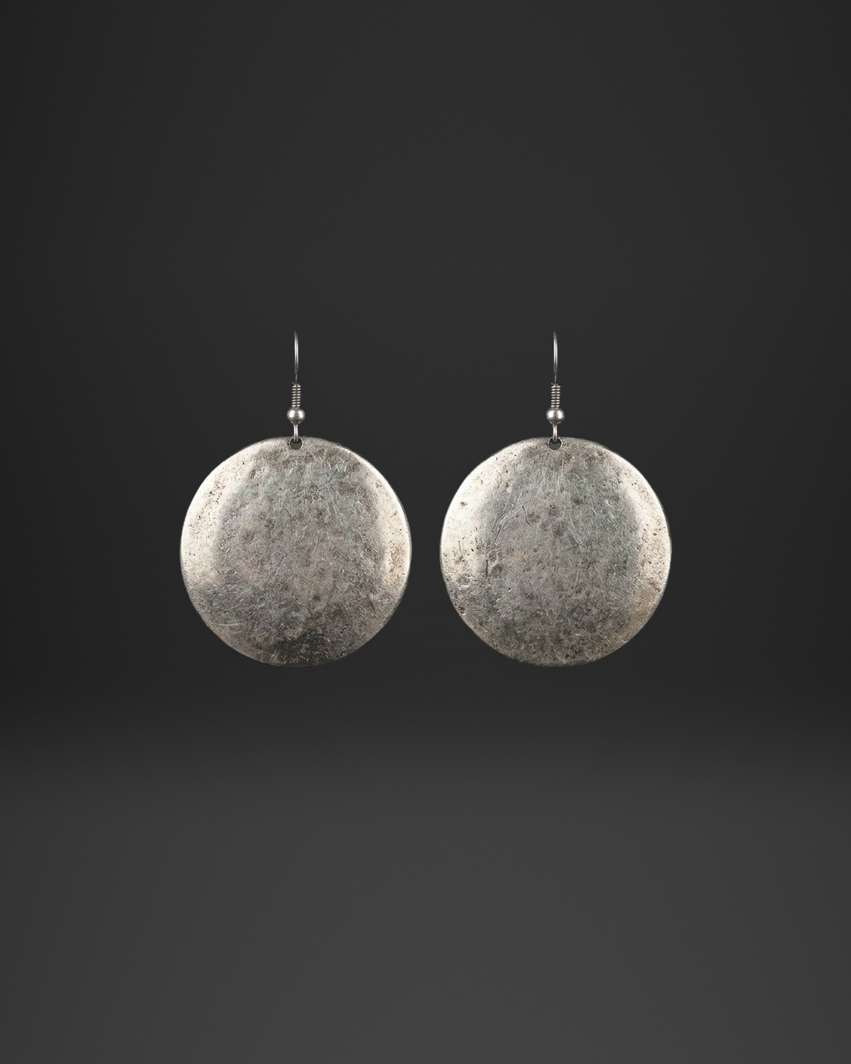 Smooth Round Disc Earrings