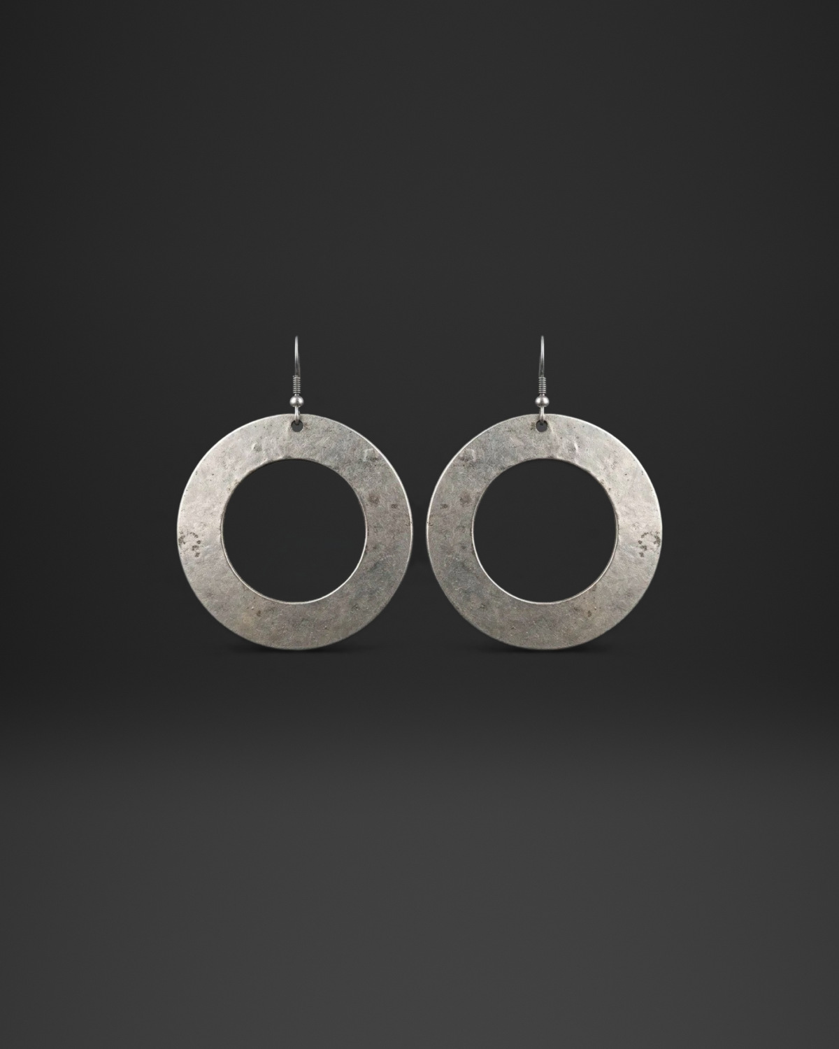 Satin Donut Disc Earrings
