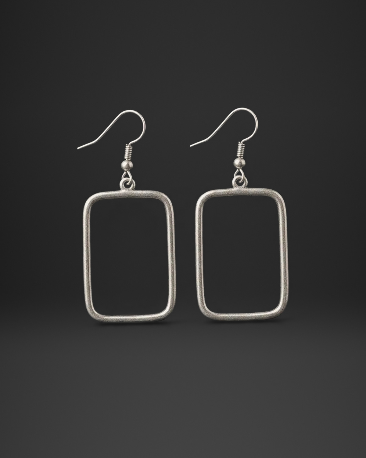Smooth Rectangle Hoop Earrings