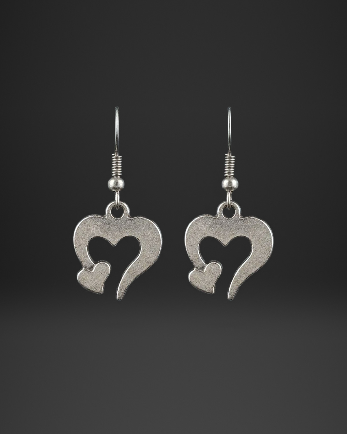 Twin Heart Earrings