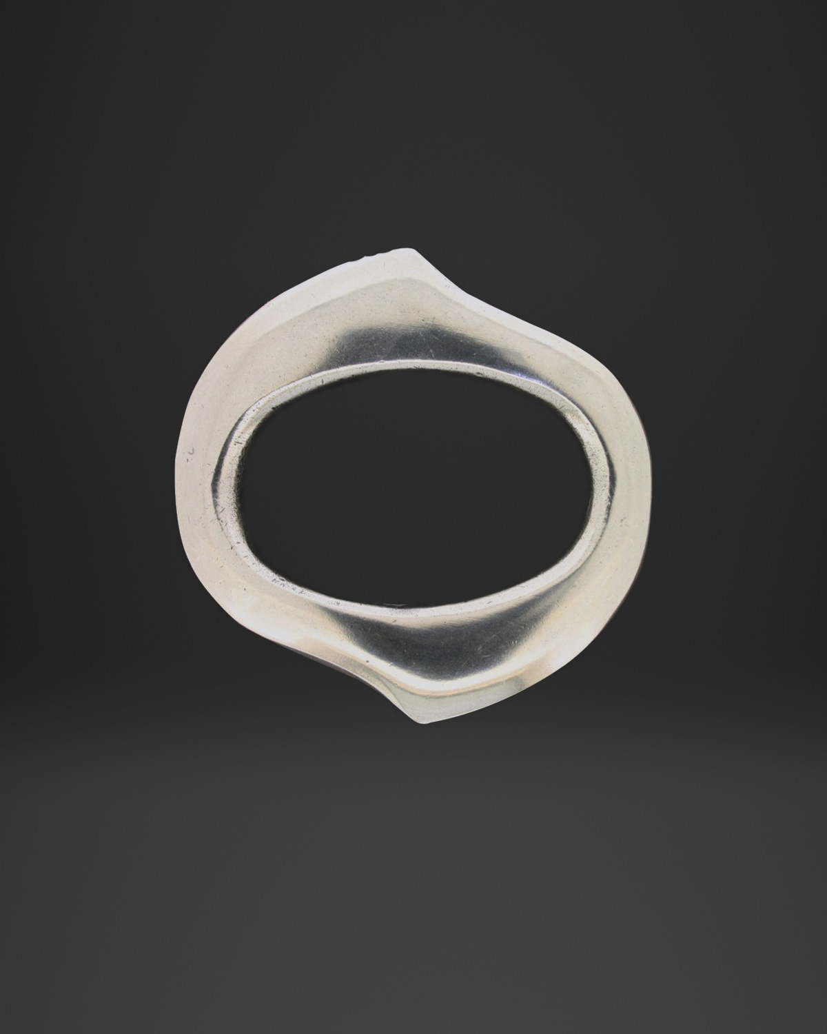 Organic Wave Oval Belt Buckle