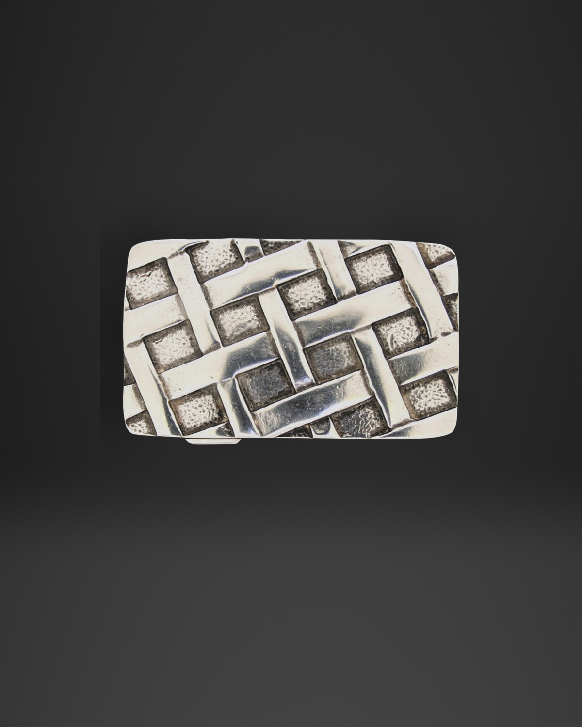 Basket Weave Plaque Belt Buckle