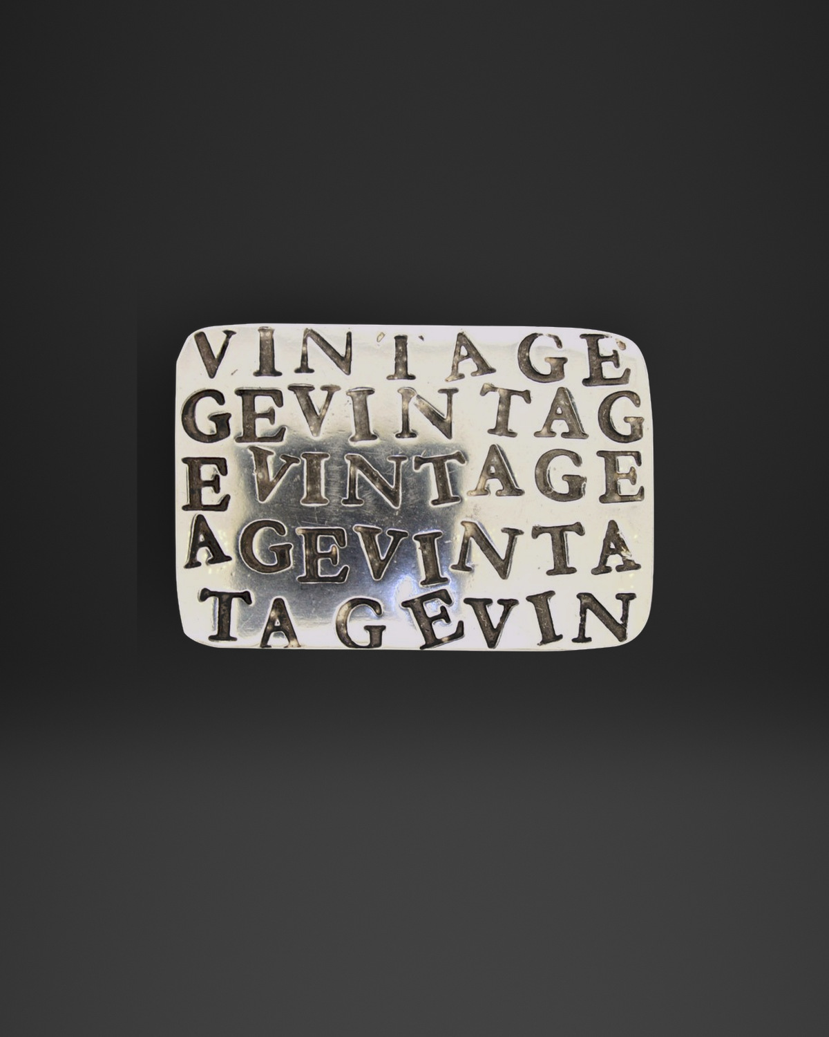 Vintage Lettering Belt Buckle