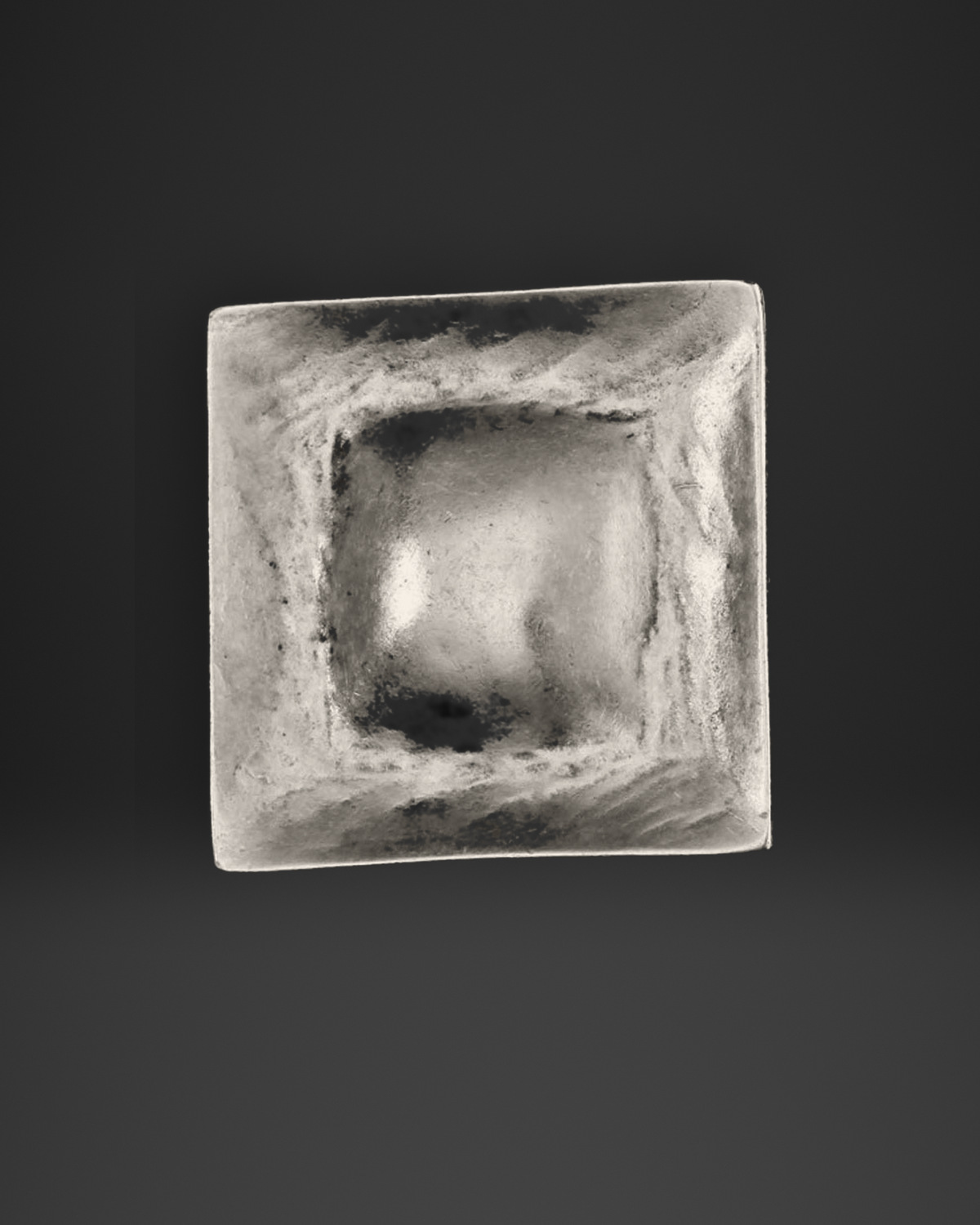 Frosted Square Relic Medallion