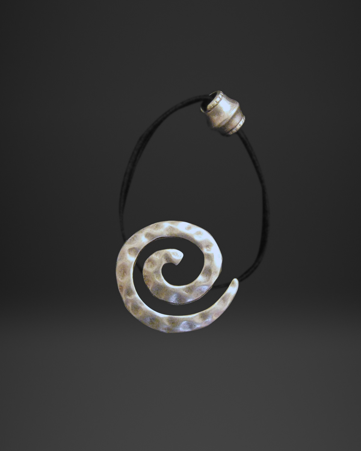 Hammered Spiral Hair Tie