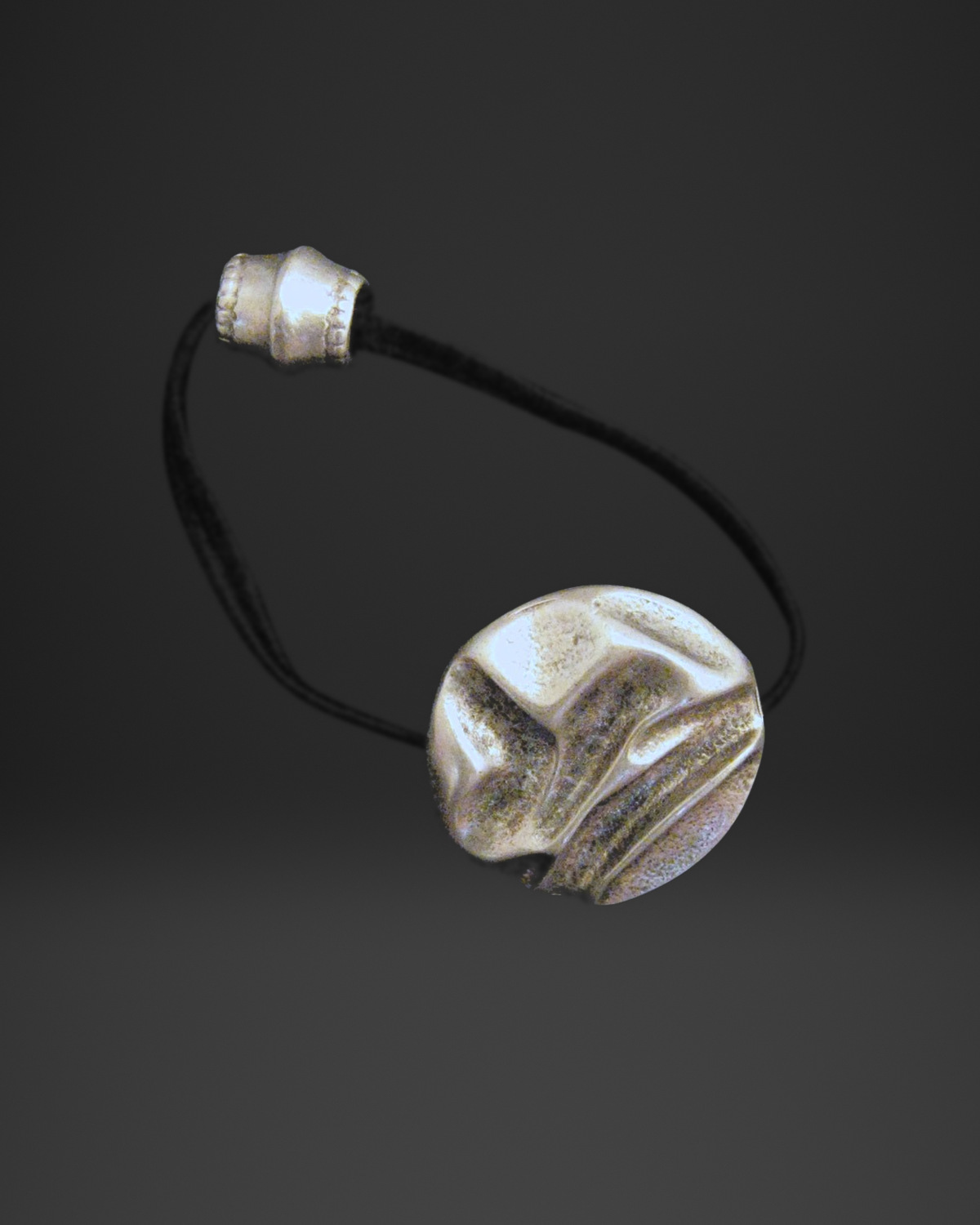 Crumpled Disc Hair Tie