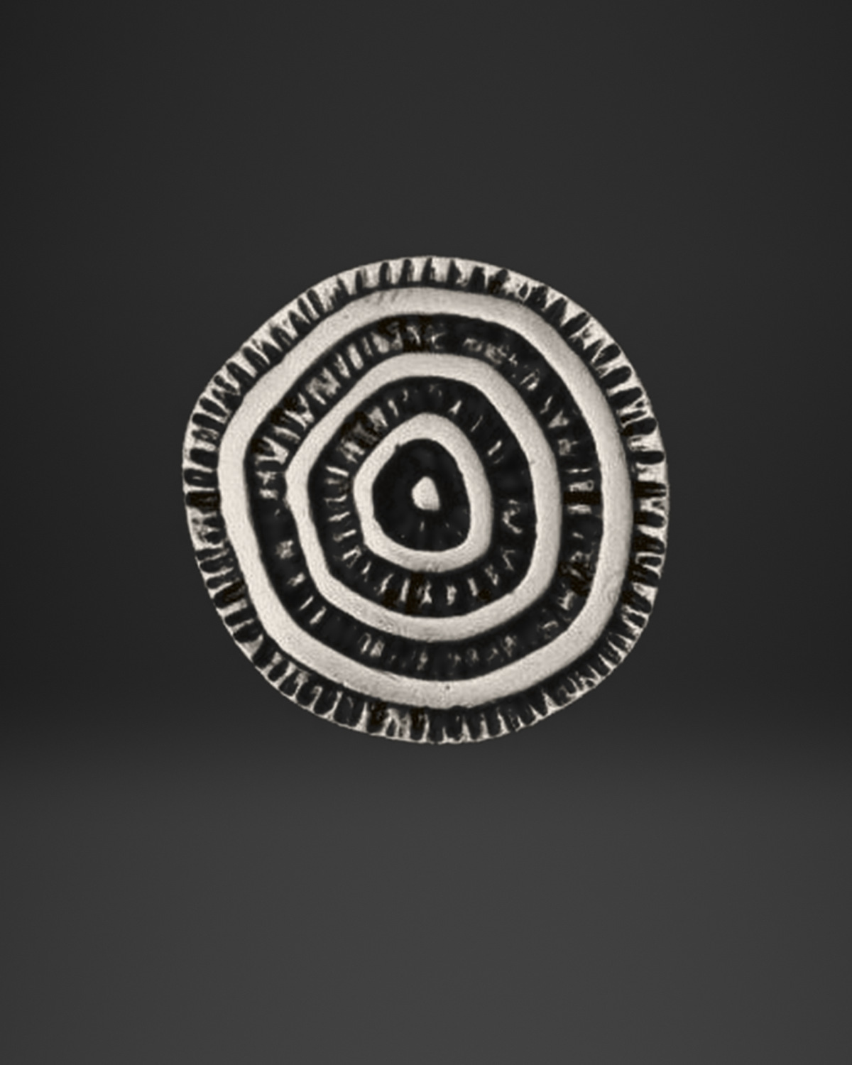 Tribal Spiral Sun Disc Ring