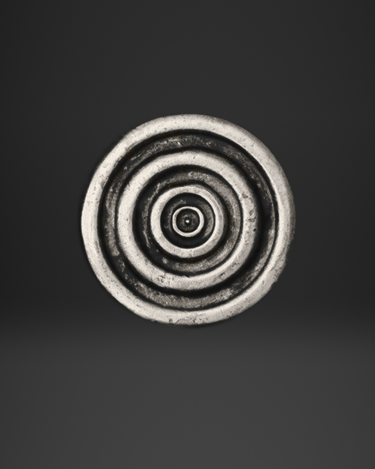 Concentric Circles Disc Ring